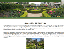 Tablet Screenshot of centuryhill.org